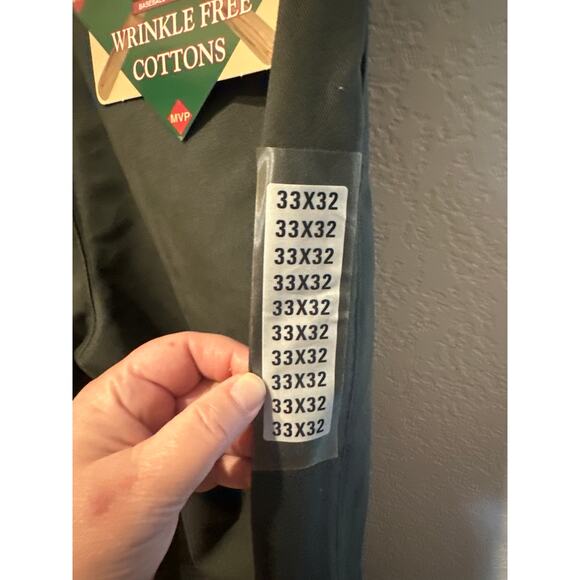 ⭐️ Men’s Johnny Bench Wrinkle Free Pleated Olive Pants. Size 33X32 NWT! - Picture 4 of 5